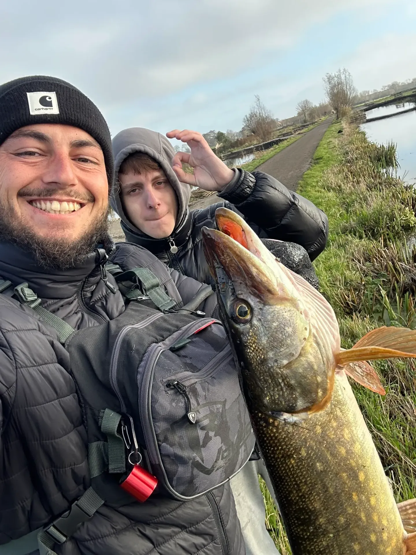 Guidage pêche du brochet dans les polders aux Pays-Bas